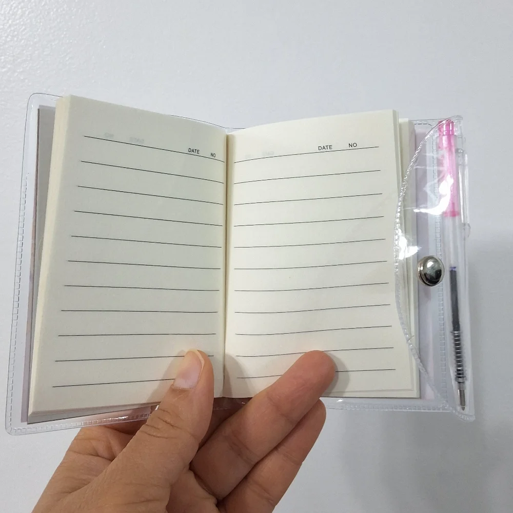 New Labubu Pink Pocket Notebook & Pen Set